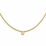 چوکر مهره ای گل نیلا طلایی