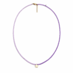 چوکر مهره ای گل نیلا یاسی - Image 2