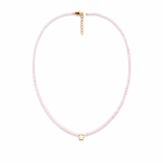 چوکر مهره ای گل نیلا صورتی - Image 2