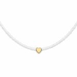 چوکر مهره ای دل آرام سفید