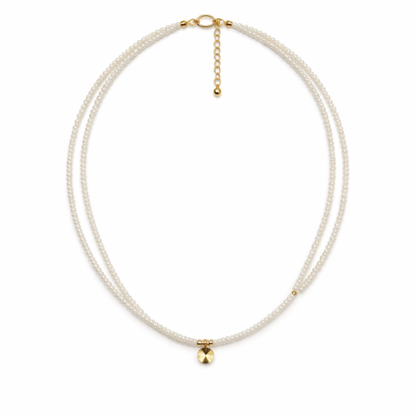 چوکر مهره ای دایره تراش آویز - Image 2