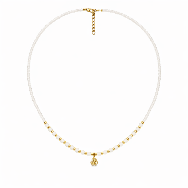 چوکر مهره ای شکوفه ی تراش - Image 2