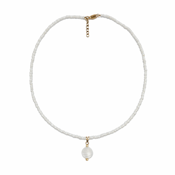 چوکر مهره ای قطره ی سپید - Image 2