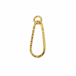 پلاک طلا زنانه اشک دفرمه مینیمال