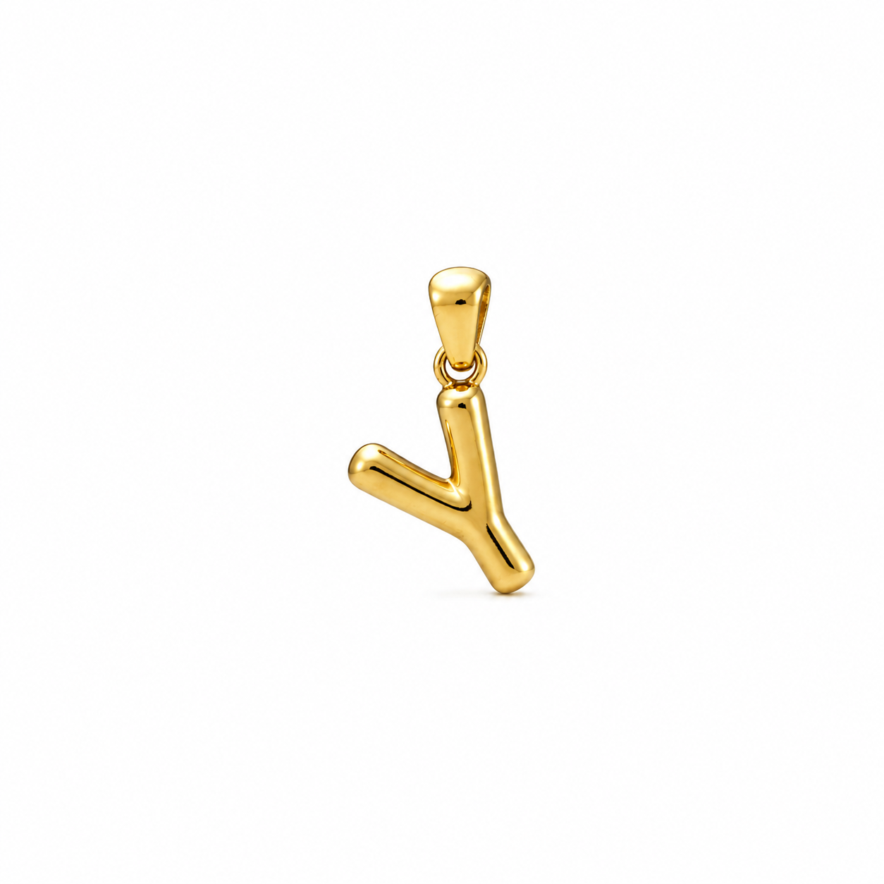 8BF2CA5F-CFB5-4044-A3A1-4D7451DDC8A0 پلاک طلا زنانه حرف y بادکنکی - Image 1