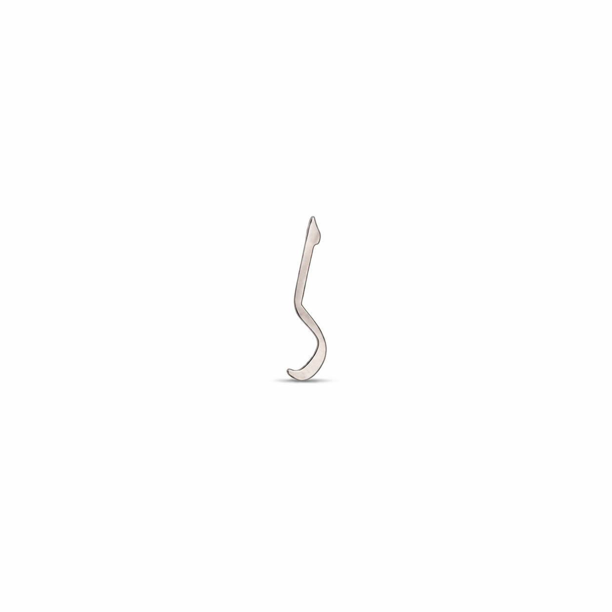 EB5B9484-5D48-4AEC-9784-F30AB3D92F41 پلاک طلا سفید حرف ک - Image 1