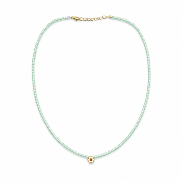 چوکر طلا طرح گل - Image 2