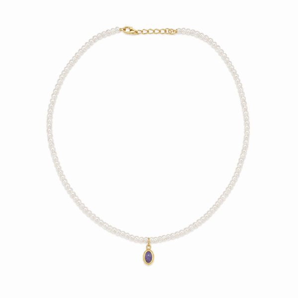چوکر طلا طرح اشک - Image 2