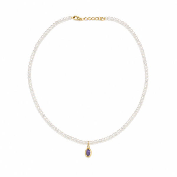 چوکر طلا طرح اشک - Image 2