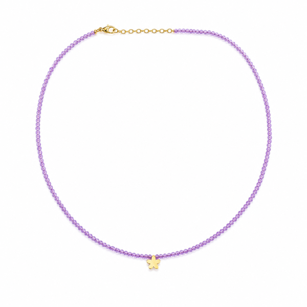 چوکر طلا طرح گل - Image 2