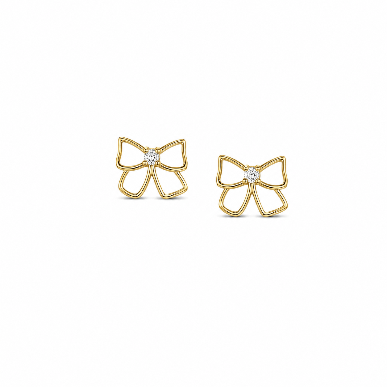 1A6E7C90-F315-4C41-BB95-4BAD50190F05 گوشواره طلا زنانه پاپیون - Image 1